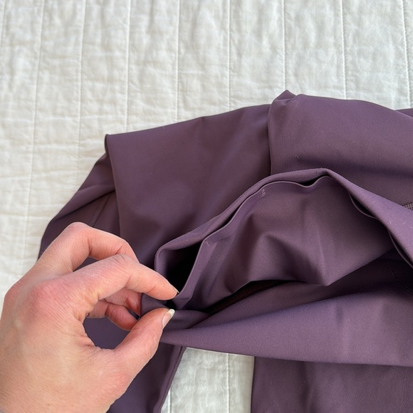 Mauve High Waisted Exercise Leggings Pockets! - Picture 7 of 7